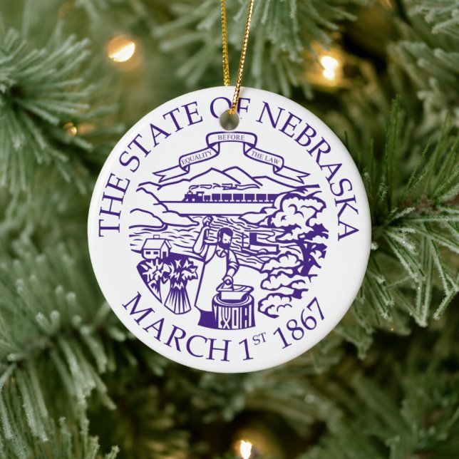 Nebraska Keramik Ornament (Baum)