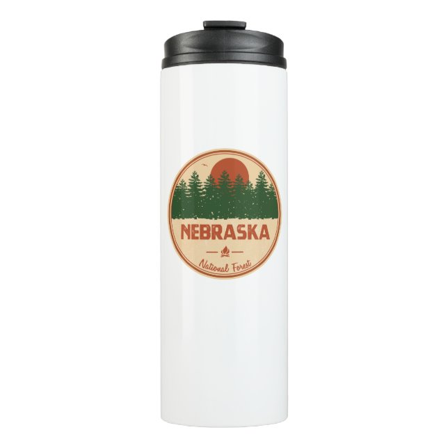 Nebraska-Nationalwald Thermosbecher (Vorderseite)