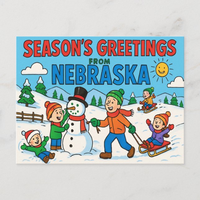NEBRASKA Postcard Postkarte (Vorderseite)