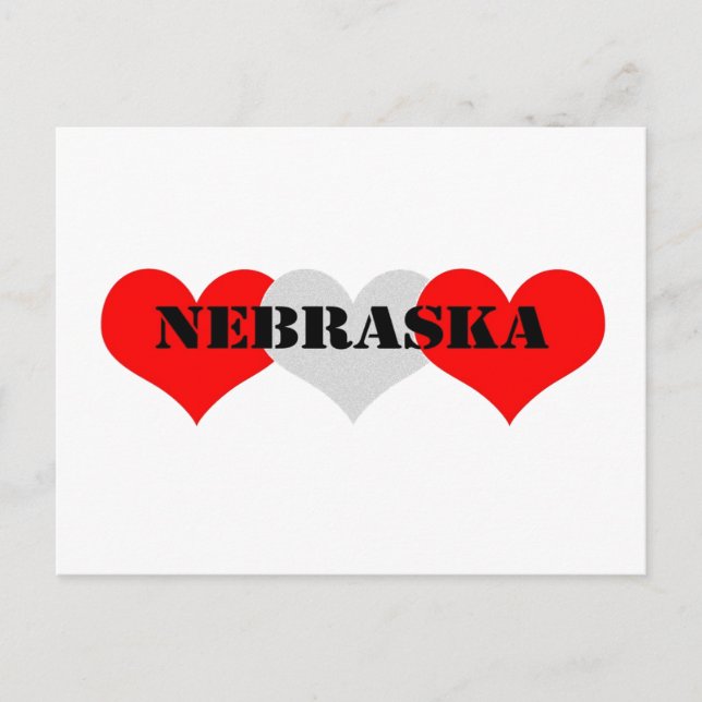 Nebraska Postkarte (Vorderseite)