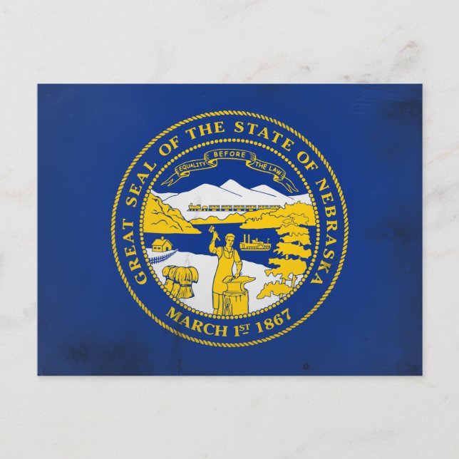 Nebraska Postkarte (Vorderseite)