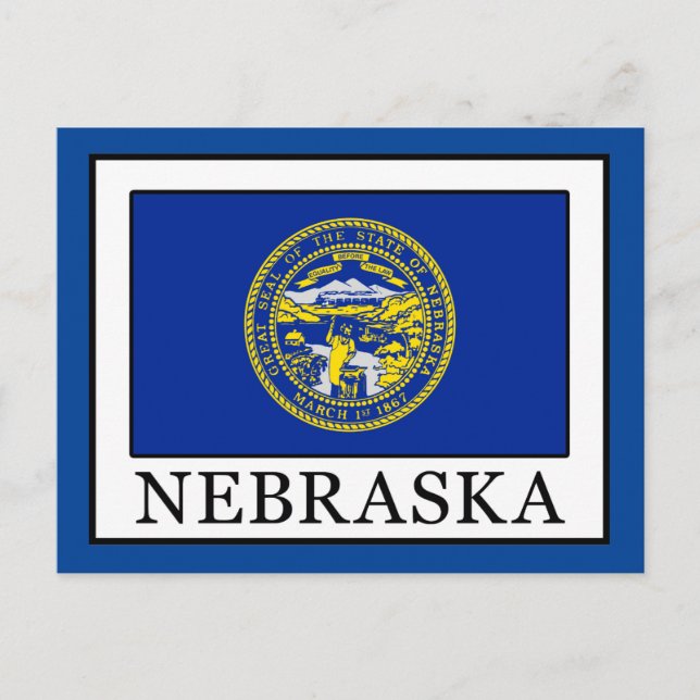 Nebraska Postkarte (Vorderseite)
