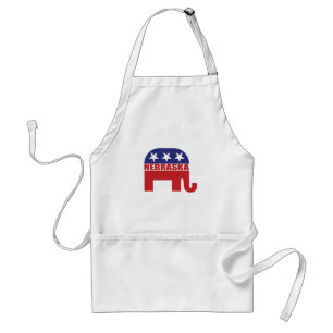 Nebraska-Republikaner-Elefant Schürze