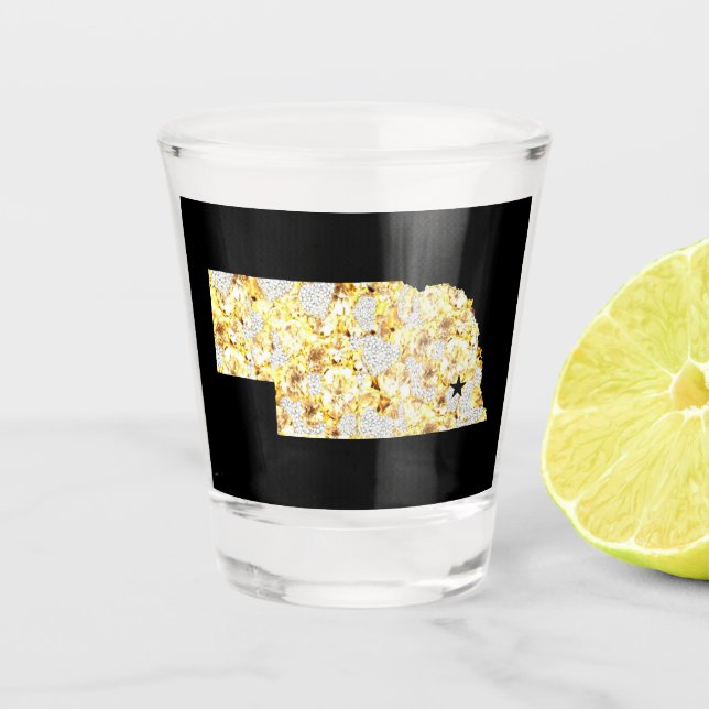 NEBRASKA SCHNAPSGLAS (Vorderseite)
