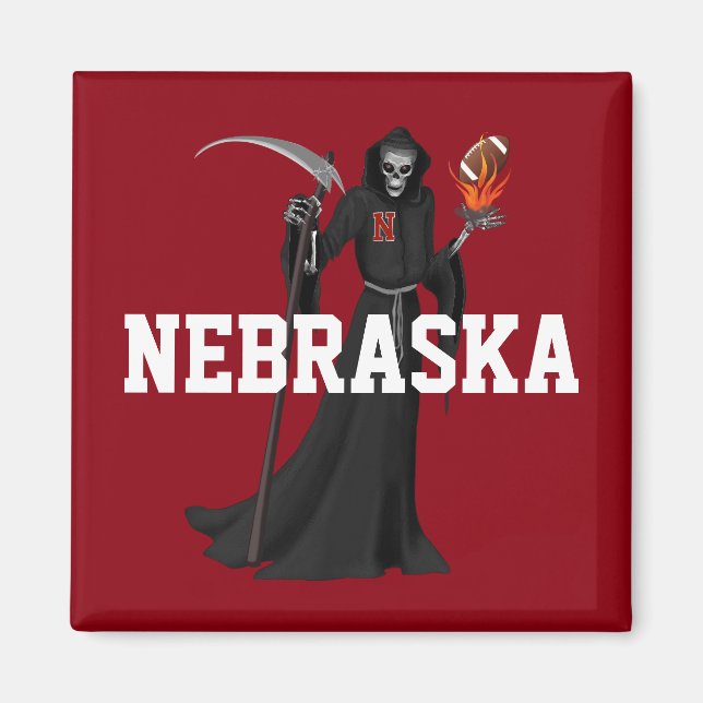 Nebraska-Sensenmann Magnet (Vorne)