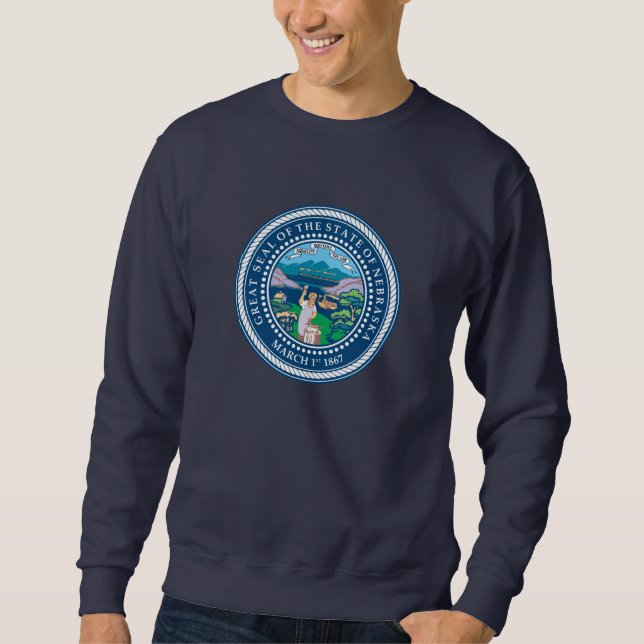 Nebraska-Siegel, amerikanisches Staat-Siegel Sweatshirt (Vorderseite)