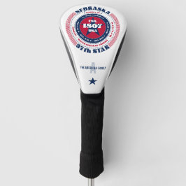 Nebraska Staat Circle Custom Golf Head Cover Golf Headcover