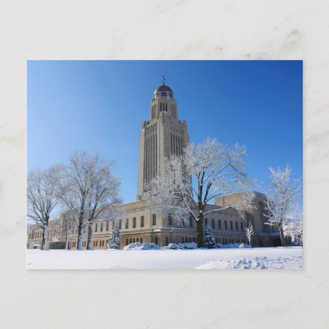 Nebraska Staat Hauptstadt Postkarte (Vorderseite)