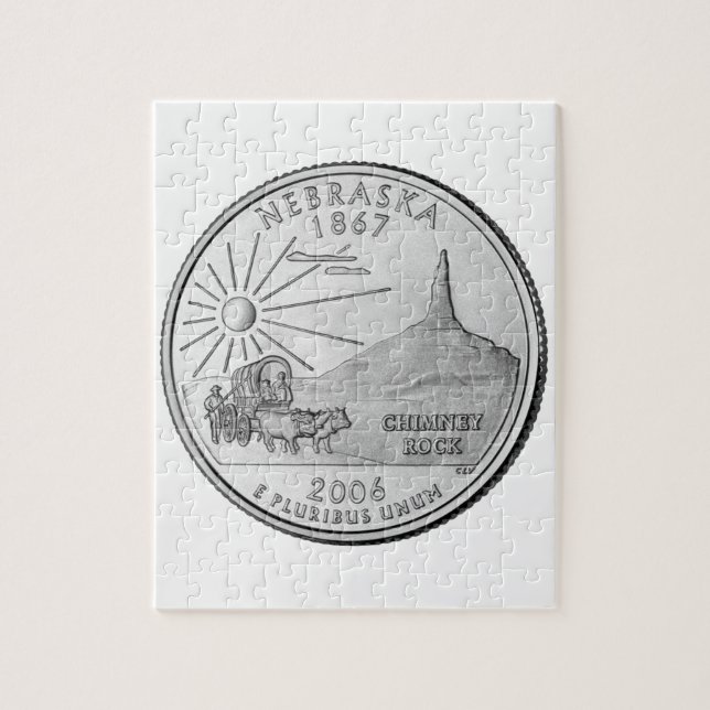 Nebraska Staat Quarter (Vertikal)