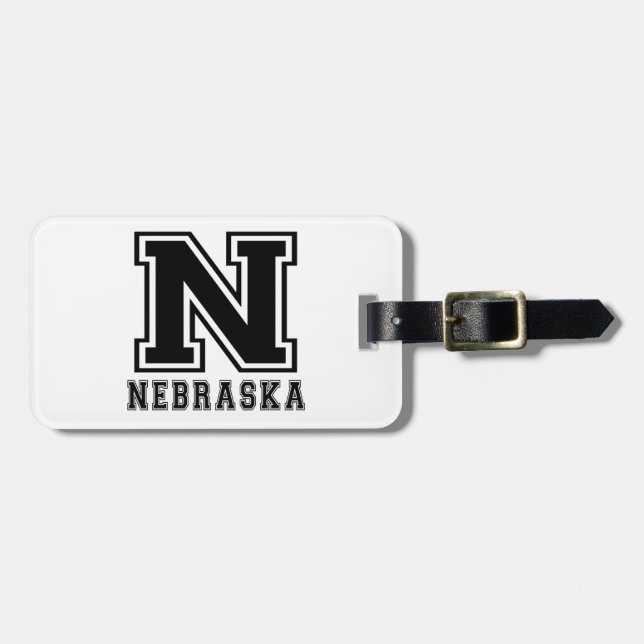 Nebraska-Staats-Entwürfe Gepäckanhänger (Vorderseite horizontal)