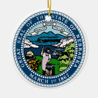 Nebraska-Staats-Siegel Keramikornament
