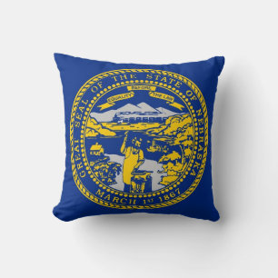 Nebraska-Staatsflagge Amerikanische MoJo Pillow Kissen
