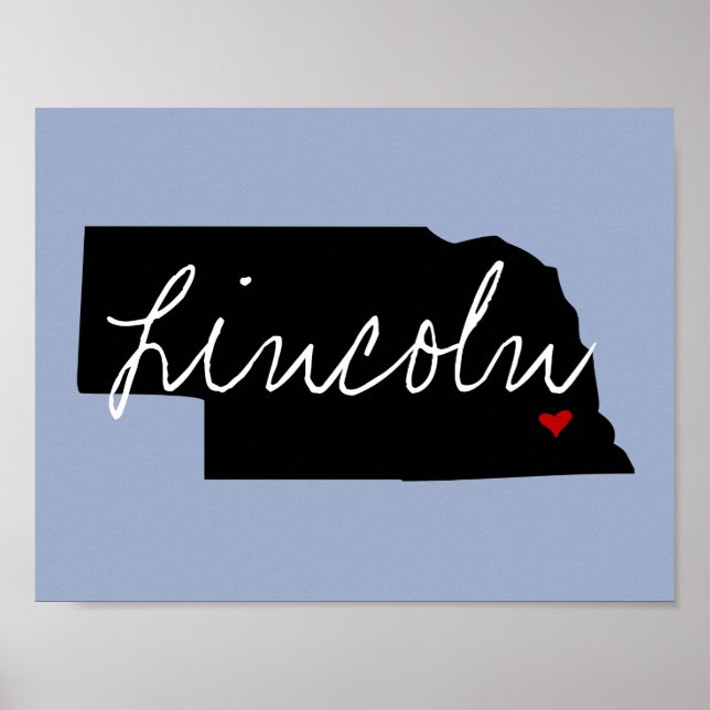 Nebraska-Stadt Poster (Vorne)
