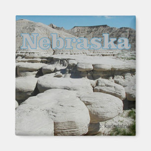Nebraska State Travel Souvenir Frigo Magnet