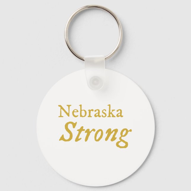 Nebraska Strong Schlüsselanhänger (Vorderseite)