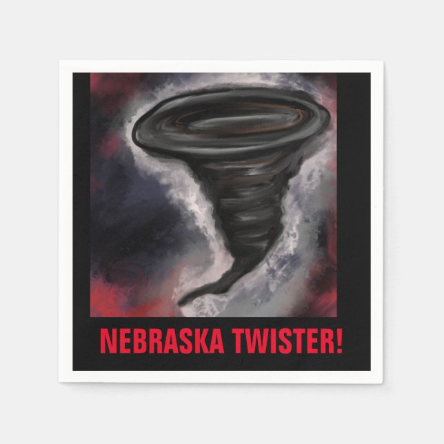 NEBRASKA TWISTER SERVIETTE (Vorderseite)