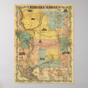Nebraska und Kansas 2 Poster
