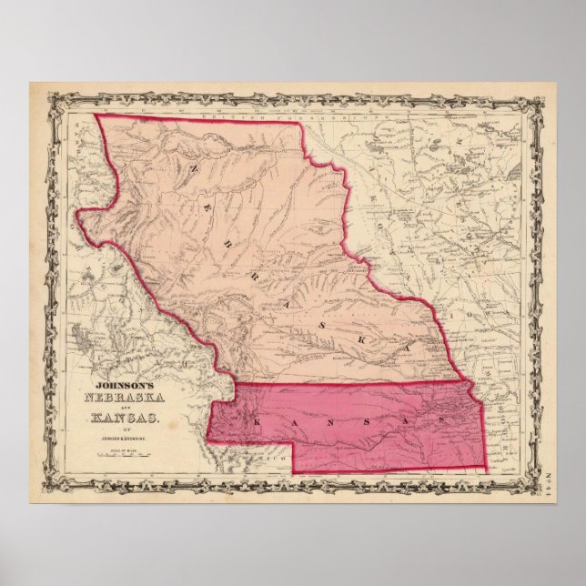 Nebraska und Kansas Poster (Vorne)