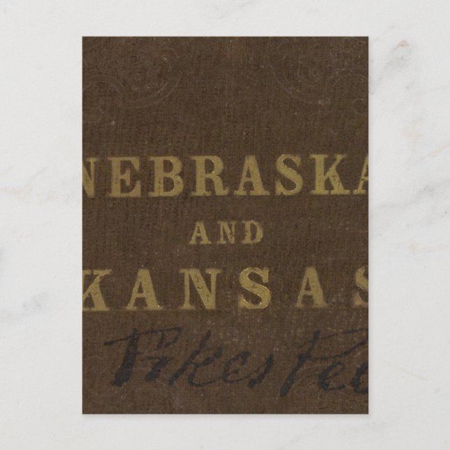Nebraska und Kansas Postkarte (Vorderseite)
