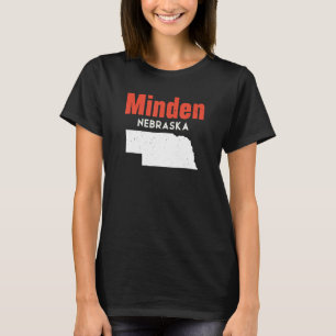 Nebraska Usa Staat Amerika Reisen Nebraskan Minden T-Shirt