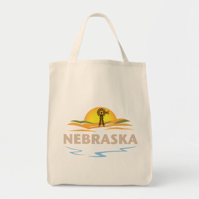 Nebraska USA Tragetasche (Vorne)