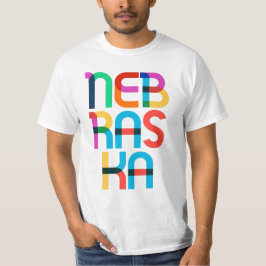 Nebraska Vintag Retro Pop Art Colorado 80er Typ T-Shirt