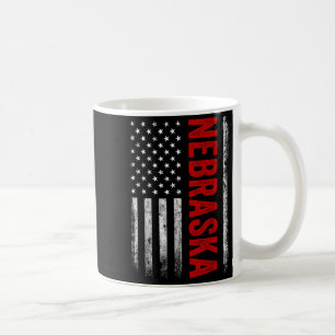 Nebraska Vintage US-amerikanische Flagge Retro für Kaffeetasse