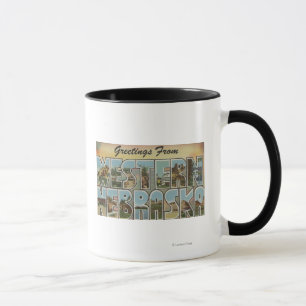 Nebraska (Western) - große Buchstabe-Szenen Tasse