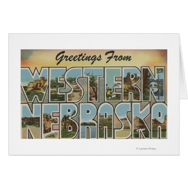 Nebraska (Western) - Große Buchstabenszenen (Vorderseite (Horizontal))