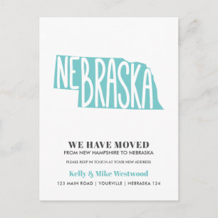 NEBRASKA Wir haben neue Adresse Neue Zuhause versc Postkarte