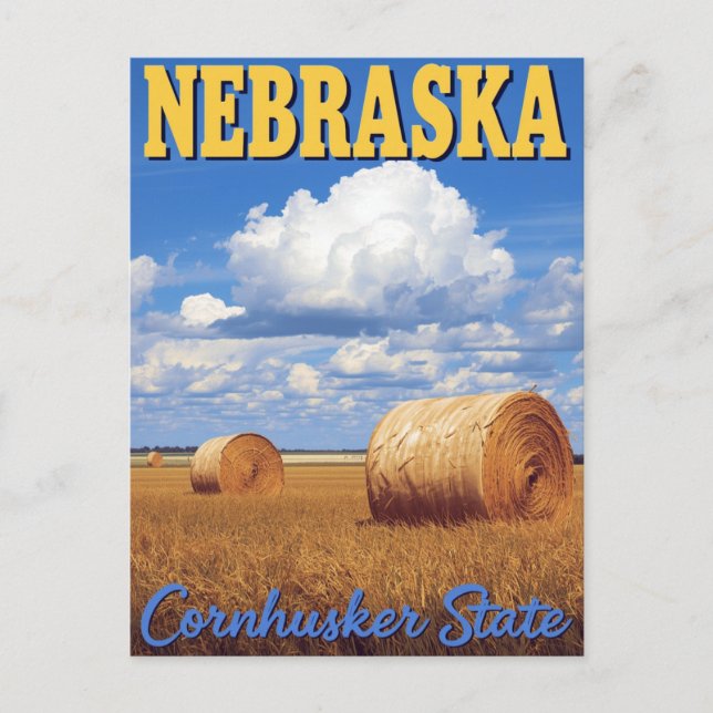 Nebraska's Golden Harvest: The Cornhusker State Postkarte (Vorderseite)