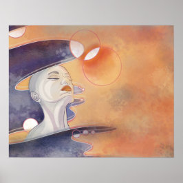 Nebula Attack und galaktische Perlenkette Poster