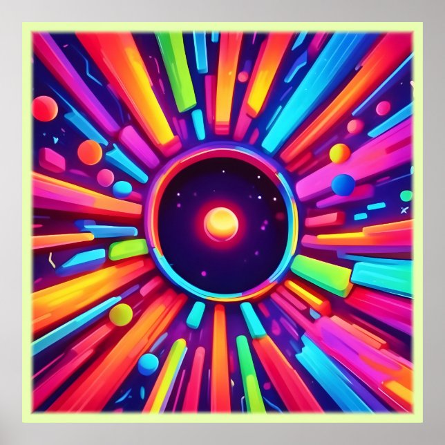 Nebula Burst: Kosmisches Kaleidoskop Poster (Vorne)