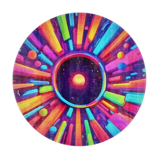 Nebula Burst: Kosmisches Kaleidoskop Schneidebrett (Vorderseite)