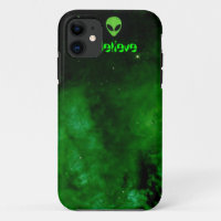 Nebula en Alien Green iPhone 5 coque