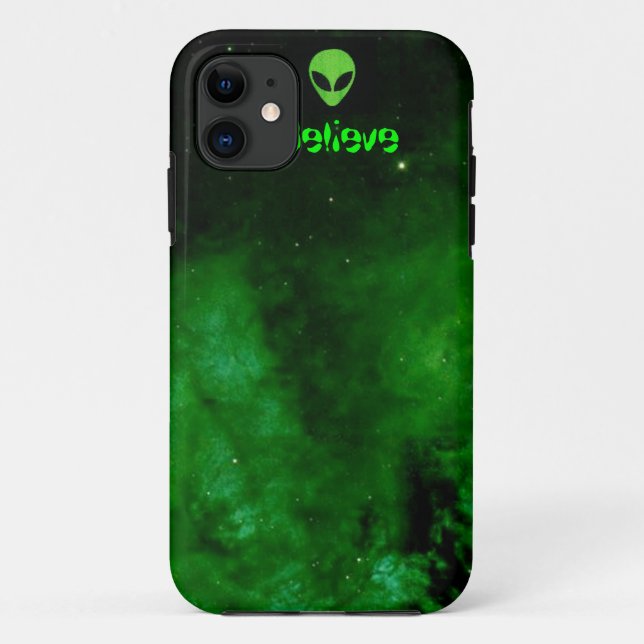 Nebula en Alien Green iPhone 5 coque (Dos)