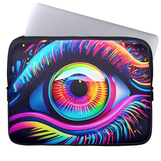 Nebula Eye Art Laptopschutzhülle (Vorderseite)