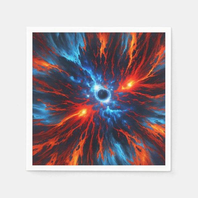 Nebula Fiery Vortex Serviette (Vorderseite)