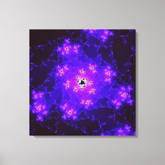 Nebula Fraktal Canvas Print Leinwanddruck (Vorderseite)