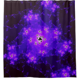 Nebula Fraktal Duschvorhang