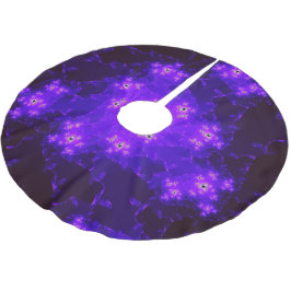 Nebula Fraktal Tree Skirt Polyester Weihnachtsbaumdecke