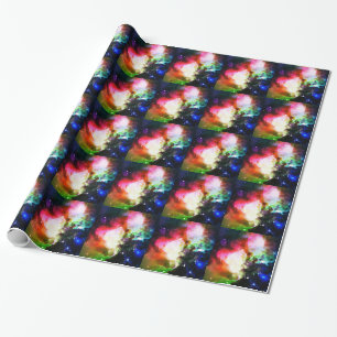 Nebula-Galaxie-Regenbogen Geschenkpapier