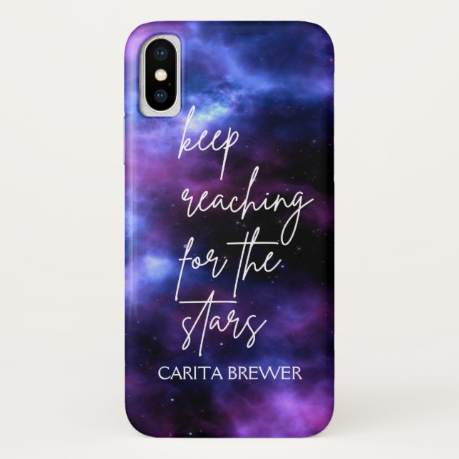 Nebula Galaxy Inspirational iPhone X Fall Case-Mate iPhone Hülle (Rückseite)