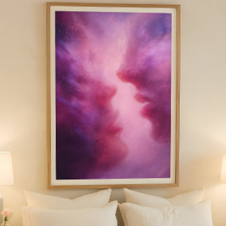 Nebula-Herzen Poster
