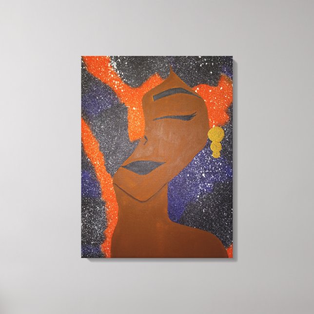 Nebula-Lange-Leinwand drucken Leinwanddruck (Vorderseite)