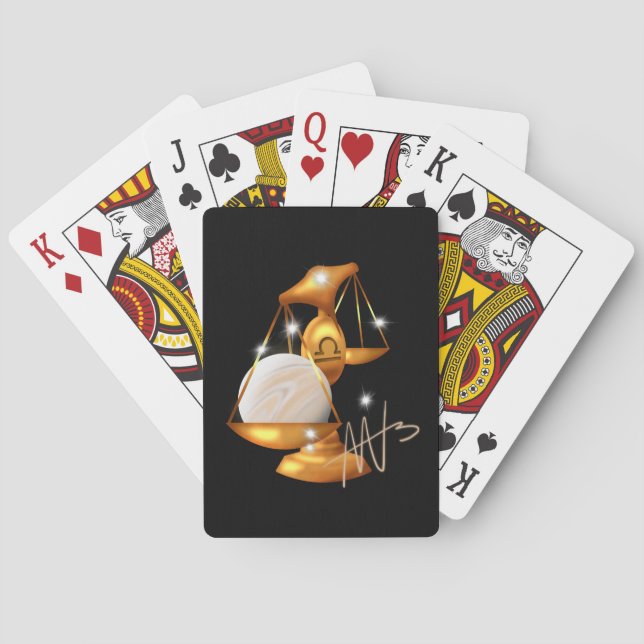 Nebula Libra Venus Zodiac Spielkarten (Rückseite)