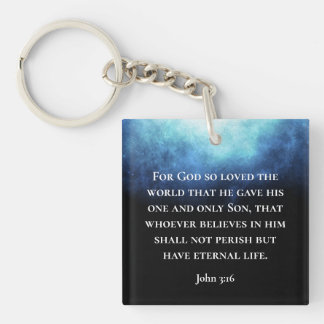 Nebula Moderne Personnalisé Jean 3:16 Écriture Bib