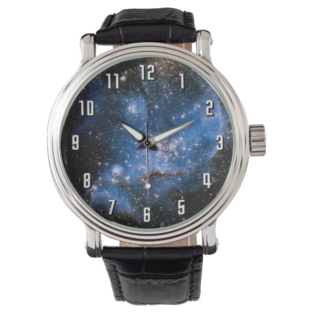 Nebula NGC 346 Säugling Stars - Hubble Space Foto Armbanduhr (Vorderseite)