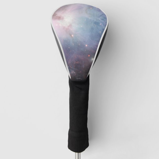 Nebula Orion Astronomie rosa violette Sterne Golf Headcover (Vorderseite)