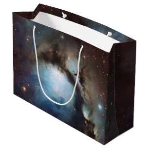 Nebula Orion Astronomisch blau-braune beige Sterne Große Geschenktüte